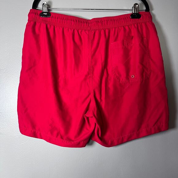 GEORGE Men’s Swim Trunks Lot of 3 Red Orange Blue Mesh Liner size- 2x Lg & 1x Sm - Picture 7 of 9